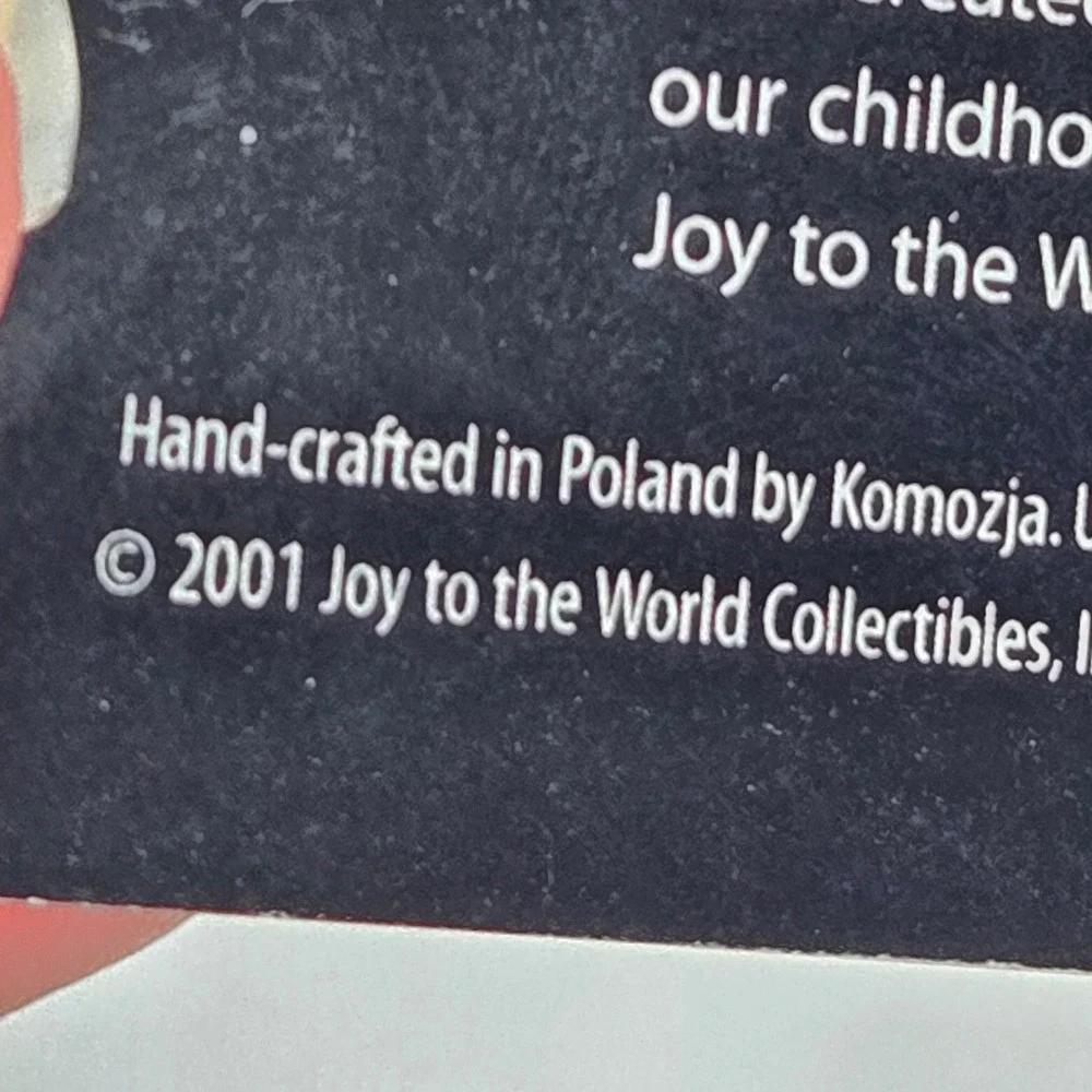 Vtg 2001 Komozja Poland Joy To The World Glass Breast Cancer Ornament Kurt Adler
